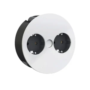 Pistorasiayksikkö TWIST mattavalkea