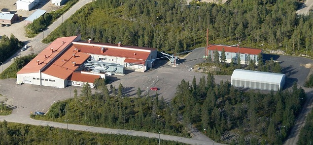 Flygfoto av fabriken